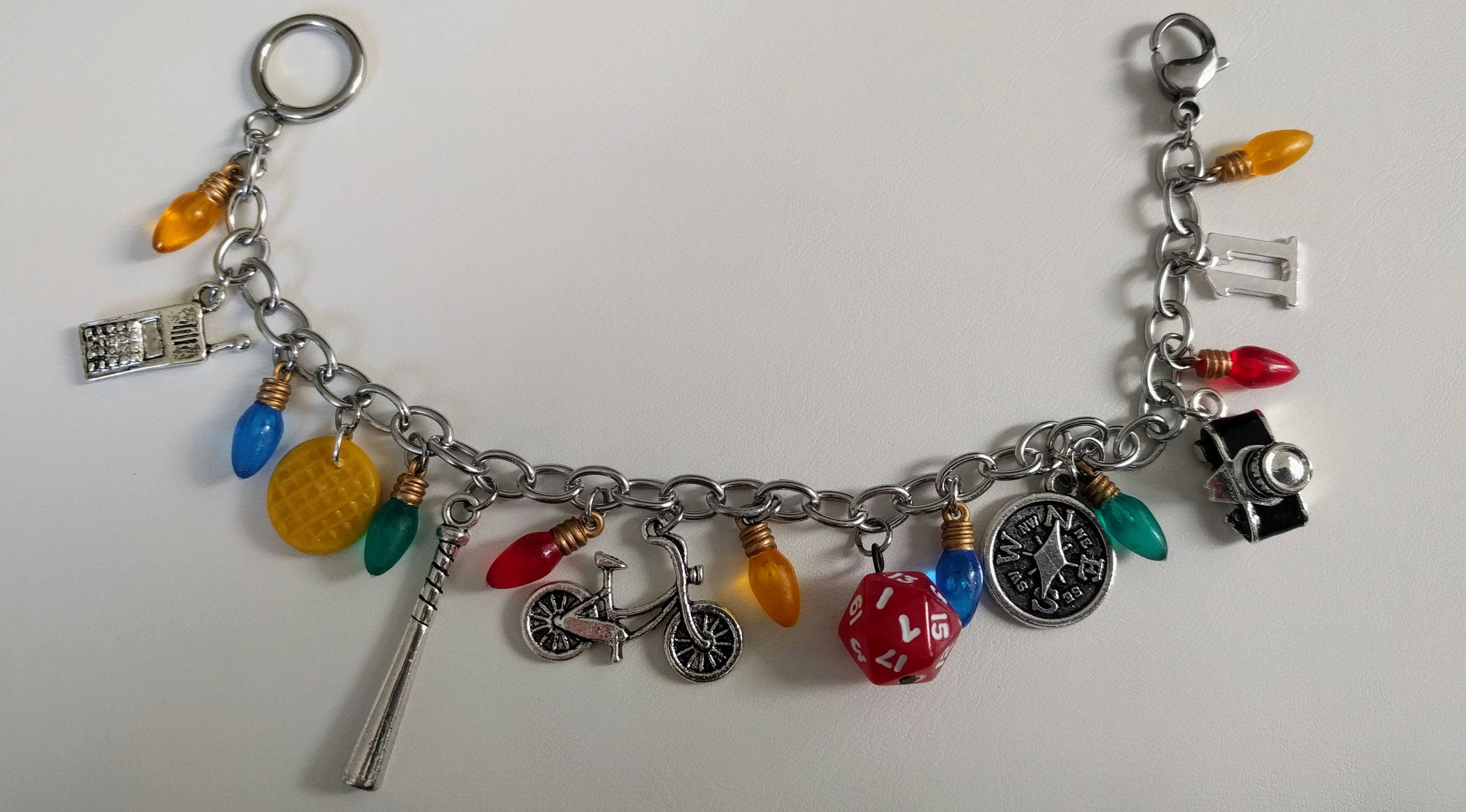 Stranger Things inspired charm bracelet