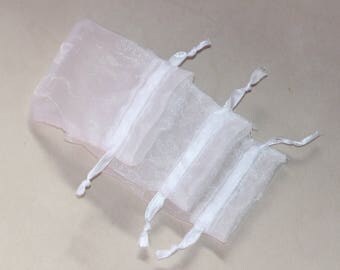 100 pcs of 3x4'' organza bag Organza gift bags Sheer bags white gift bags