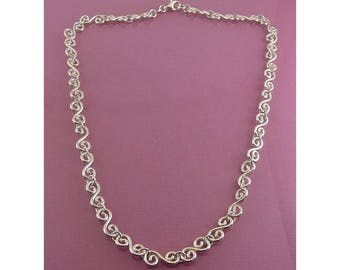 Sterling Silver S Links 18 Inch Necklace