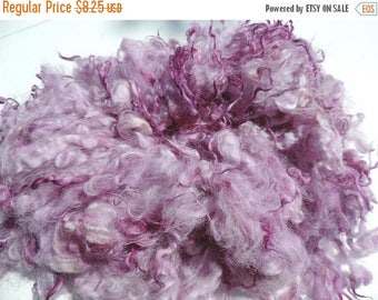 ON SALE Lavender Coopworth Sheep Locks 3-5 Inches So Soft 1 Ounce Doll Hair Felting Spinning