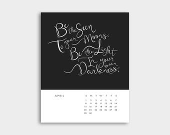 Quote calendar | Etsy