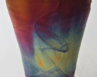 Kerry Gonzalez Copper Raku Lamp Studio Art Pottery New