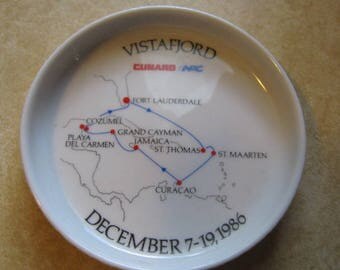 One Rosenthal Germany Vistafjord Cunard NPC Cruise Ship Coaster 1986