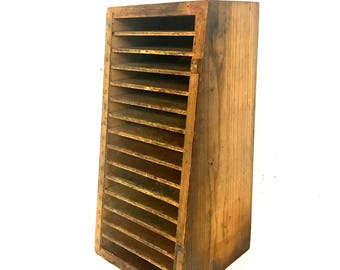 Antique Mail Sorter / CD / DVD holder