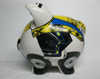 Piggy Bank, Quad Piggy Bank, Personalized piggy bank, ATV, Boys - MADE to ORDER