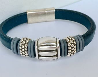 Leather Bracelet - Beaded Bracelet - Mens Bracelet- Women Bracelet - Mens Jewelry - jewelry bracelet cord - Gift for Him - Bracelet cuff