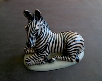Wonderful Vintage Zebra Pottery From Artist Dave Archers Personal Collection