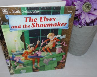 Vintage Little golden Book The Elves and the Shoemaker 1983
