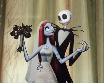 Jack & Sally Wedding Cake Topper