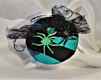 Fascinator mini hat round Spider Queen