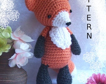 Crochet Amigurumi Pattern Seamless Fox/One-Piece Fox-Amigurumi Pattern Fox-DIY Crochet Fox-Stuffed Toy Animal-Crochet Fox Tutorial- Fox