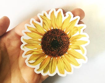 Sunflower Sticker | Vinyl Vintage Sticker | Bumper Sticker | Laptop Sticker | Outdoor Sticker | Nonfade Sticker | Waterbottle Sticker