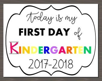 First Day of School signs for 2017, 1st Day of School Signs, Printable first day pictures, grades K - 12 printable signs, instant download