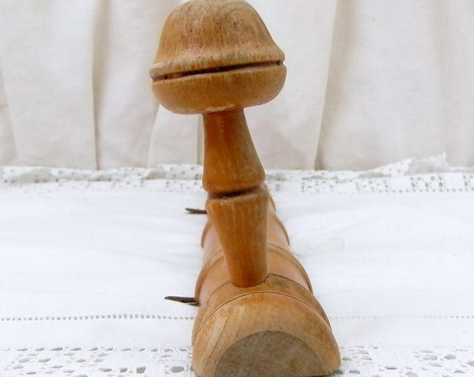 Antique French Traditional Wooden Faux Bamboo Hat Rack, Coat Rack / Hock, French Country Cottage Decor, Retro Rustic Home Entrance Interior
