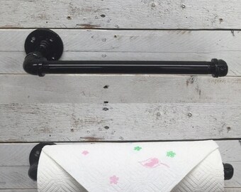 ON SALE Industrial Paper Towel Holder - kitchen industrial pipe paper towel holder -metal towel holder