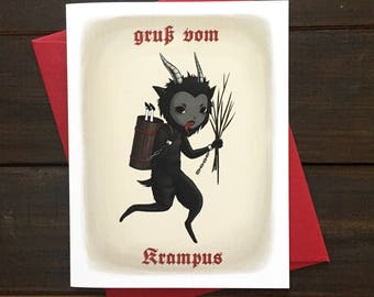 Krampus Christmas Card Merry Krampus Unusual