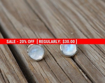 SALE 20% OFF moonstone earrings,moonstone stud earrings,sterling silver earrings,stud earring stone,moonstone studs,gemstone earrings