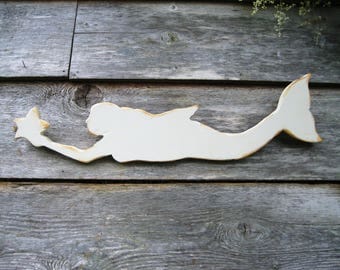 Wooden Mermaid Wall Decor mermaid wood cutout | etsy Wooden Mermaid Wall Decor mermaid wood cutout | etsy