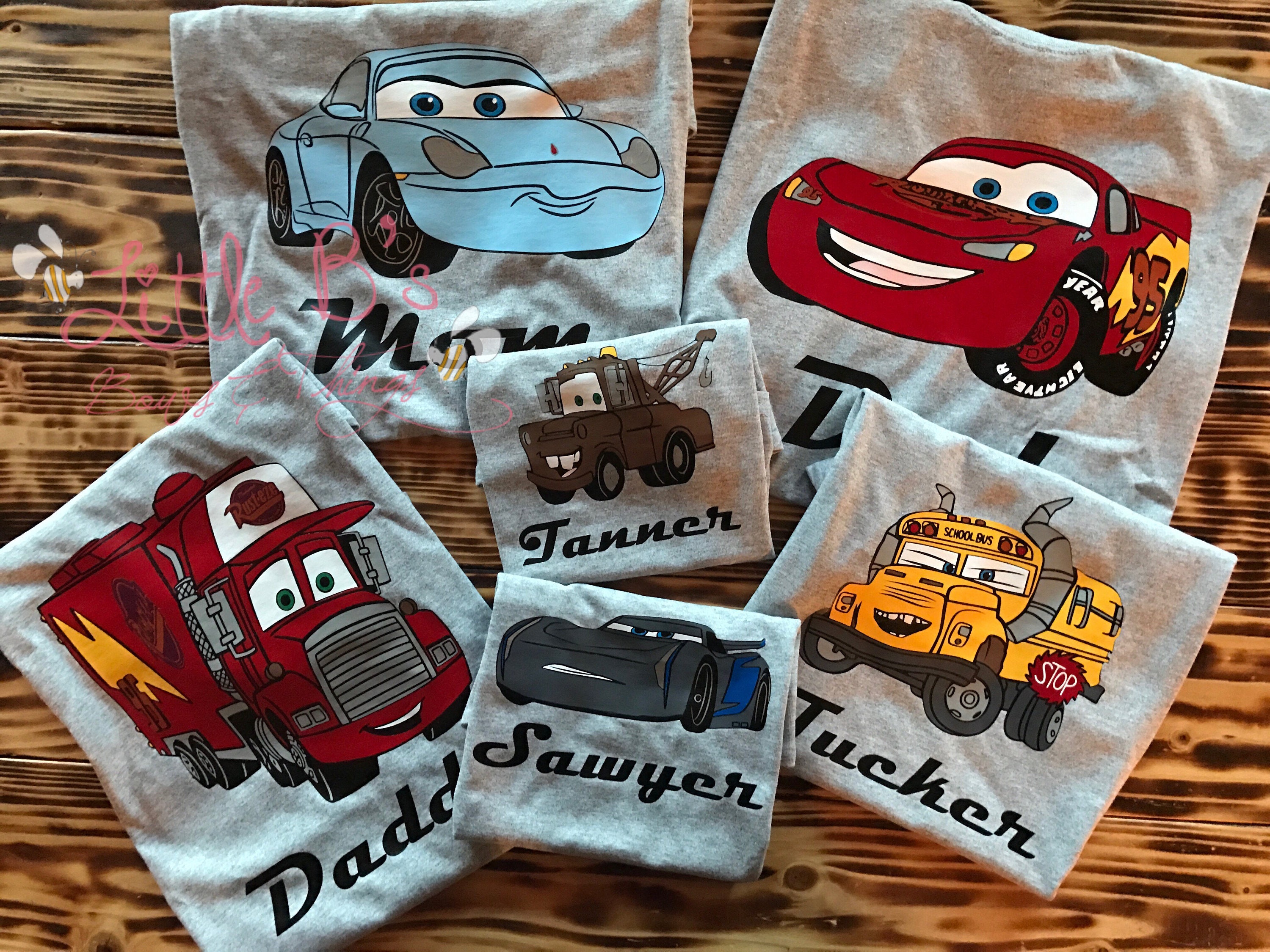 Disney Cars Shirt Cars Family Shirts Cars Birthday Shirt