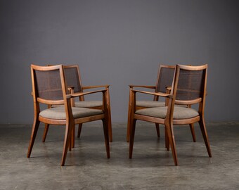 Mid Century Hand-Made Walnut Armchairs Larry Hostvedt