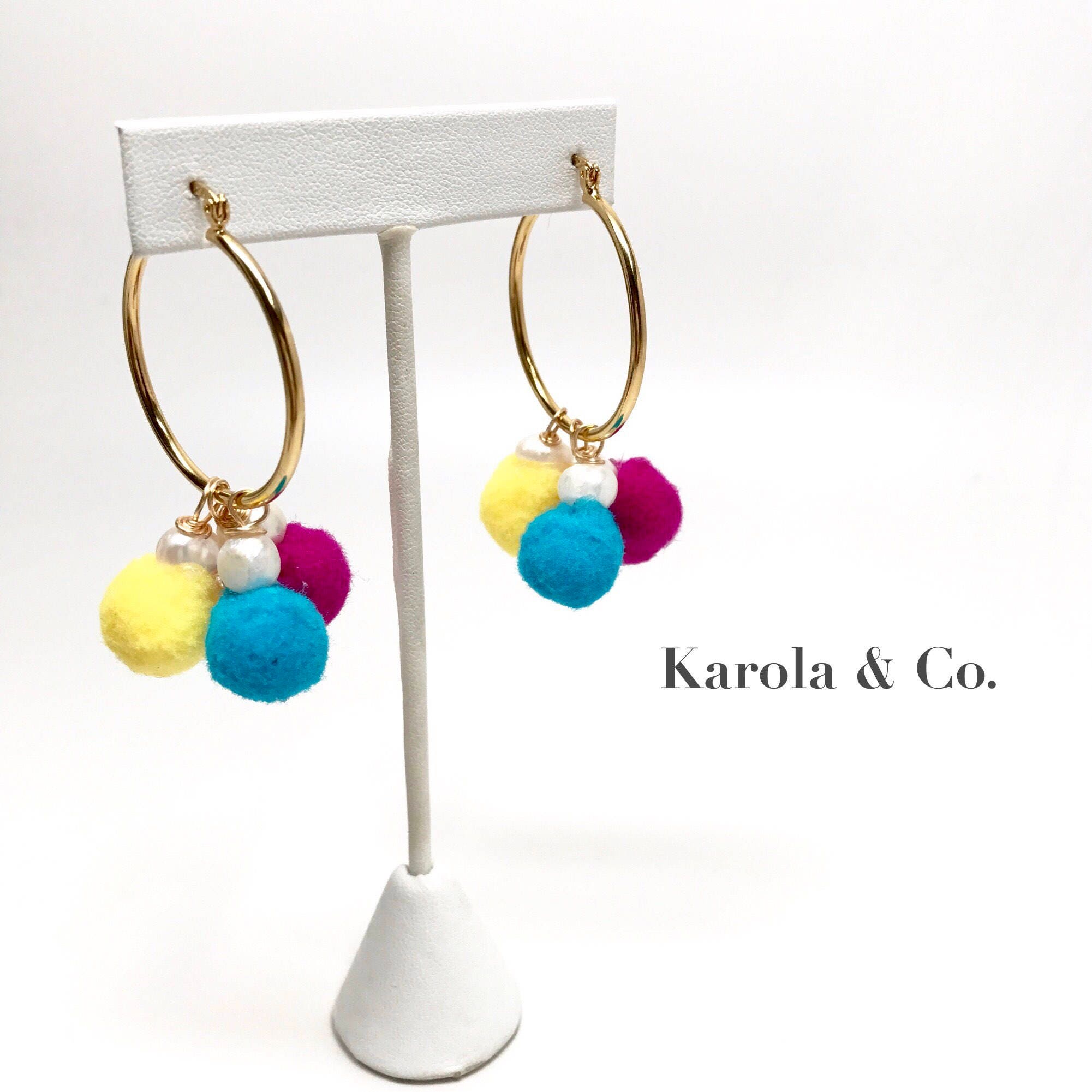 Pom Pom Earrings
