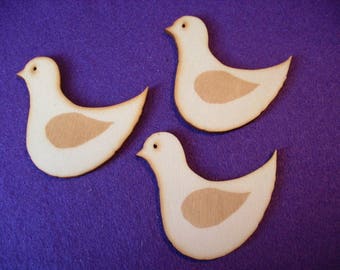 3 birds, wood, 7 x 6,5 cm (10-0013A)