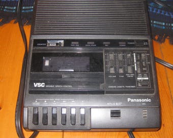 Vtg panasonic RR-830 electric cassette recorder transcriber dictaphone works great
