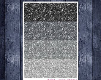 Weekend Sale Monochrome Glitter Headers for ECLP or Happy Planner