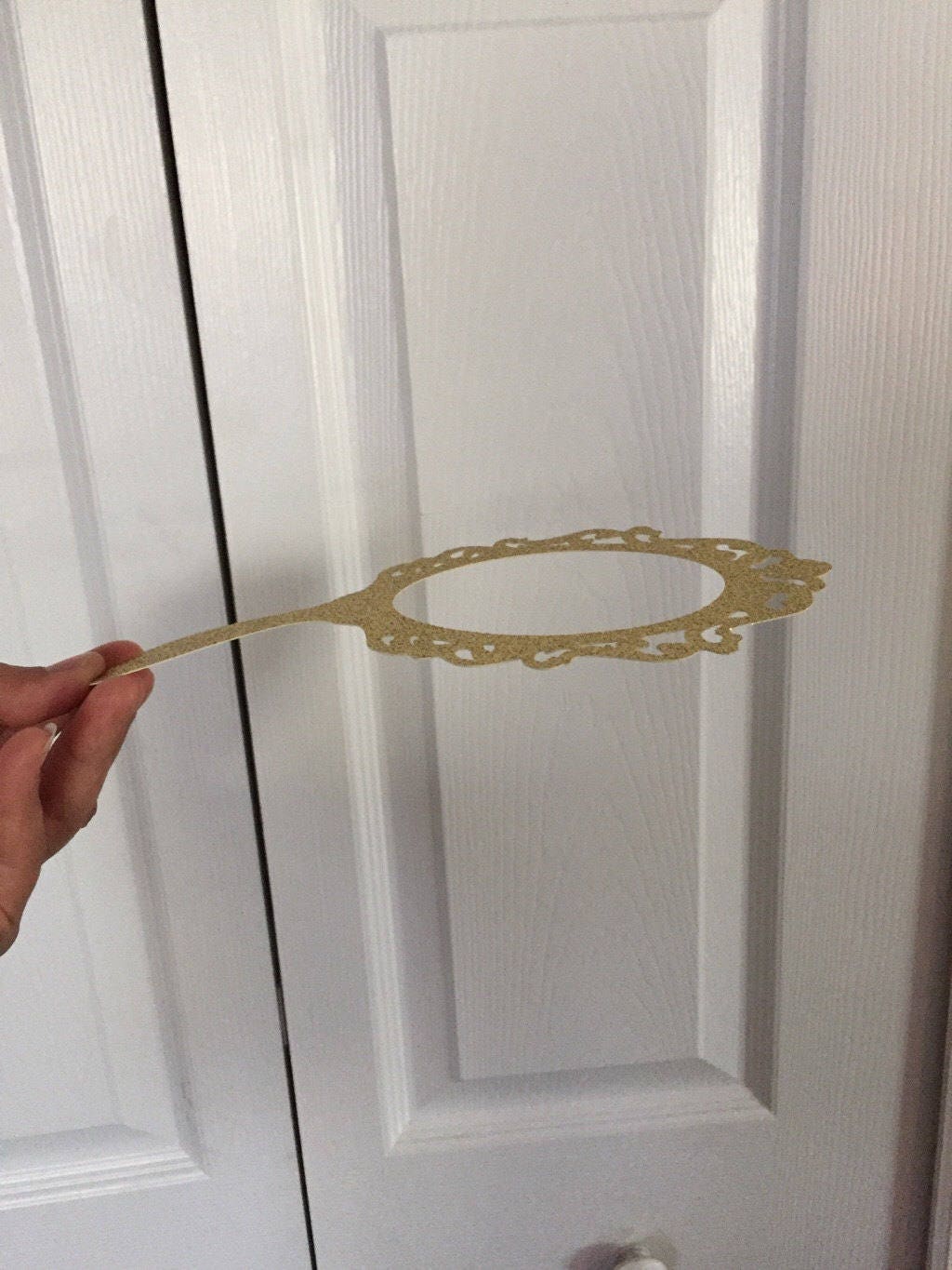 Die Cut Hand Mirror Frame