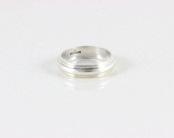 Mens Band Sterling Silver Ring size 11 1/2