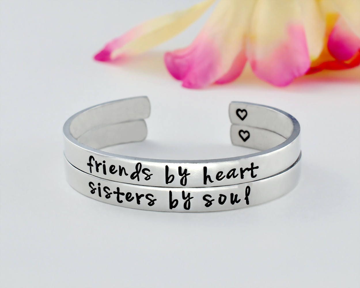 Friends By Heart Sisters By Soul Cuff Bracelet Set