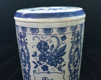 Blue Delft Tea Cannister