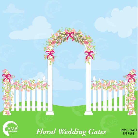 Rustic Wedding Clipart Floral Gate With Flowers Elements Commercial Use AMB 941 From AMBillustrations On Etsy Rustic Wedding Clipart Floral Gate With Flowers Elements Commercial Use AMB 941 From AMBillustrations On Etsy
