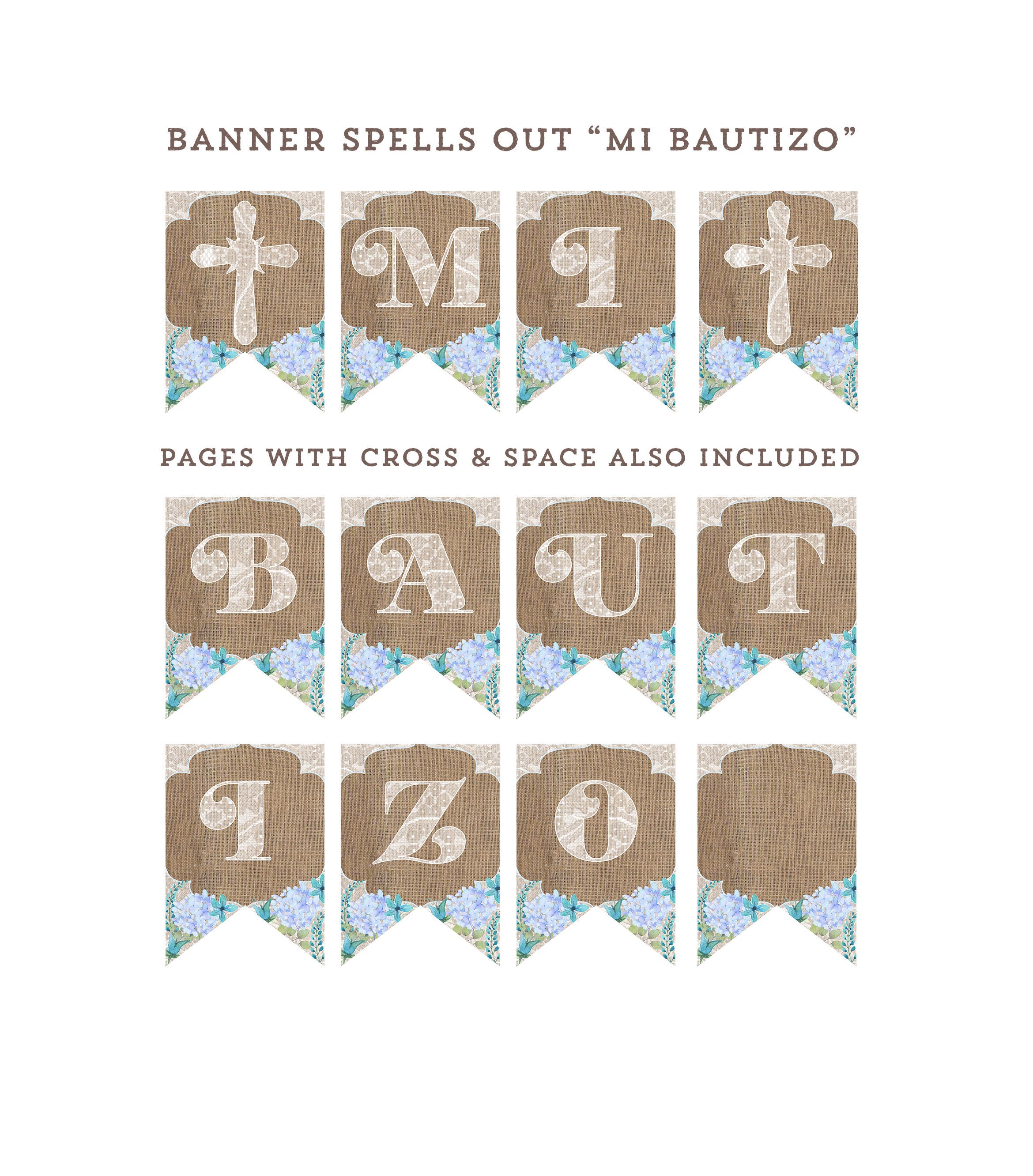 Mi Bautizo guirnalda guirnalda religiosa decoraciónes