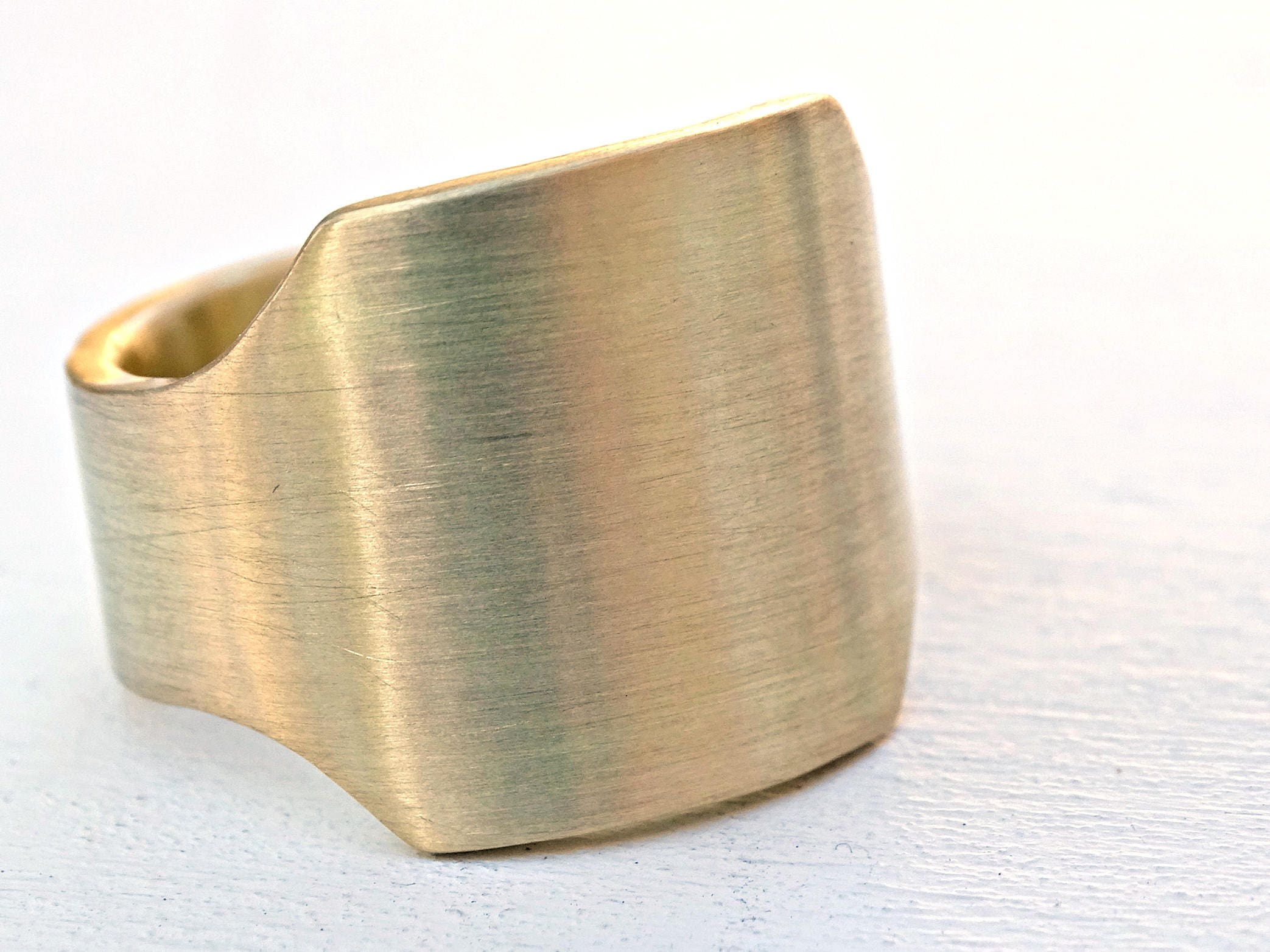 mens signet ring brass brass signet ring gents ring brass