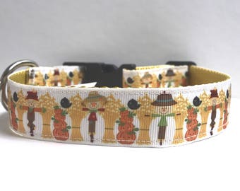 1" Scarecrows & Pumpkins collar
