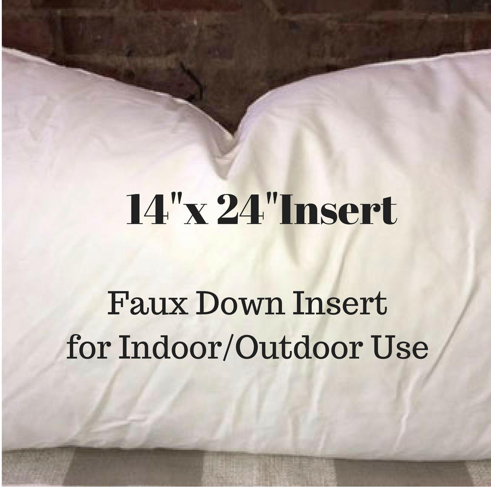 Pillow Form 14 x 24 Pillow Insert Indoor or
