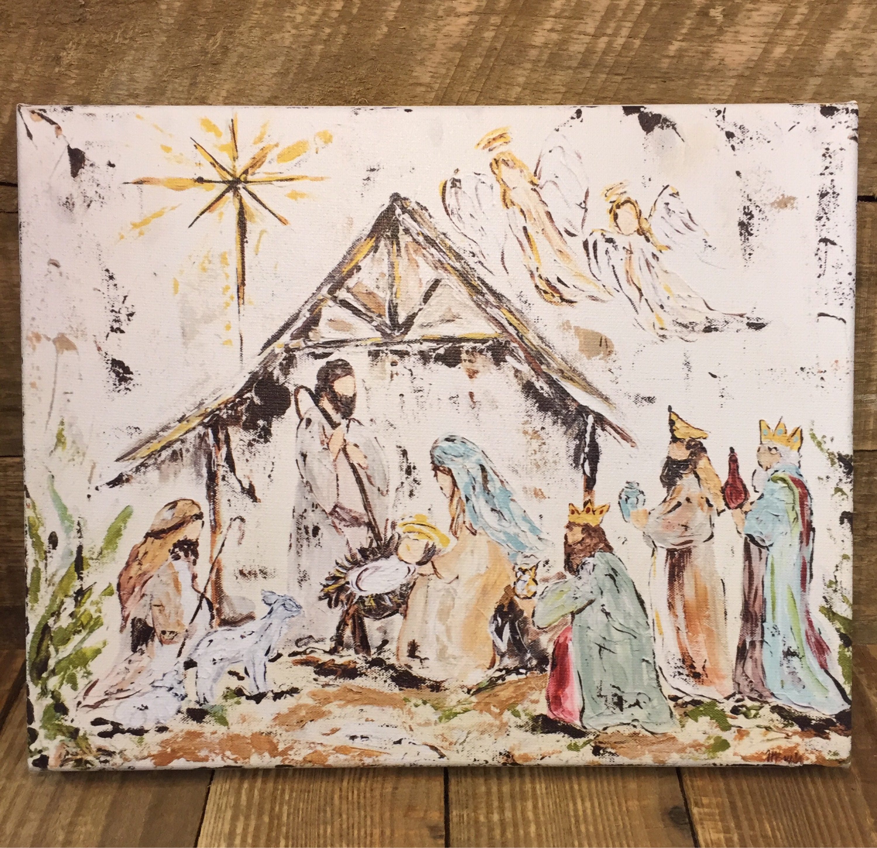 Nativity Nativity Painting Nativity Art Manger Scene