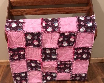 Owls Infant Rag Quilt