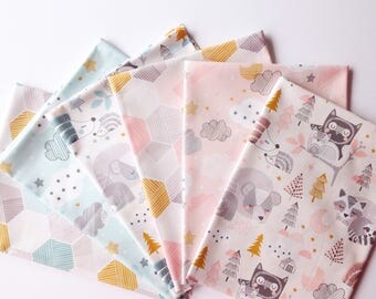 10% OFF - Sweet Dreams- Blend Fabrics - Cotton Fabric Fat Quarter Bundle - 6 Fabrics
