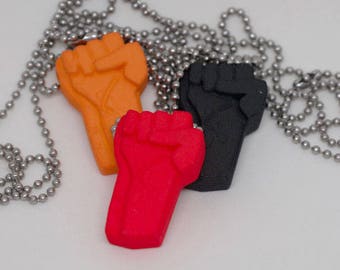 Resist Necklace Resist Pendant Resist Fist
