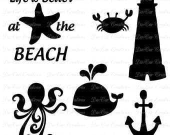 Download Beach theme svg | Etsy