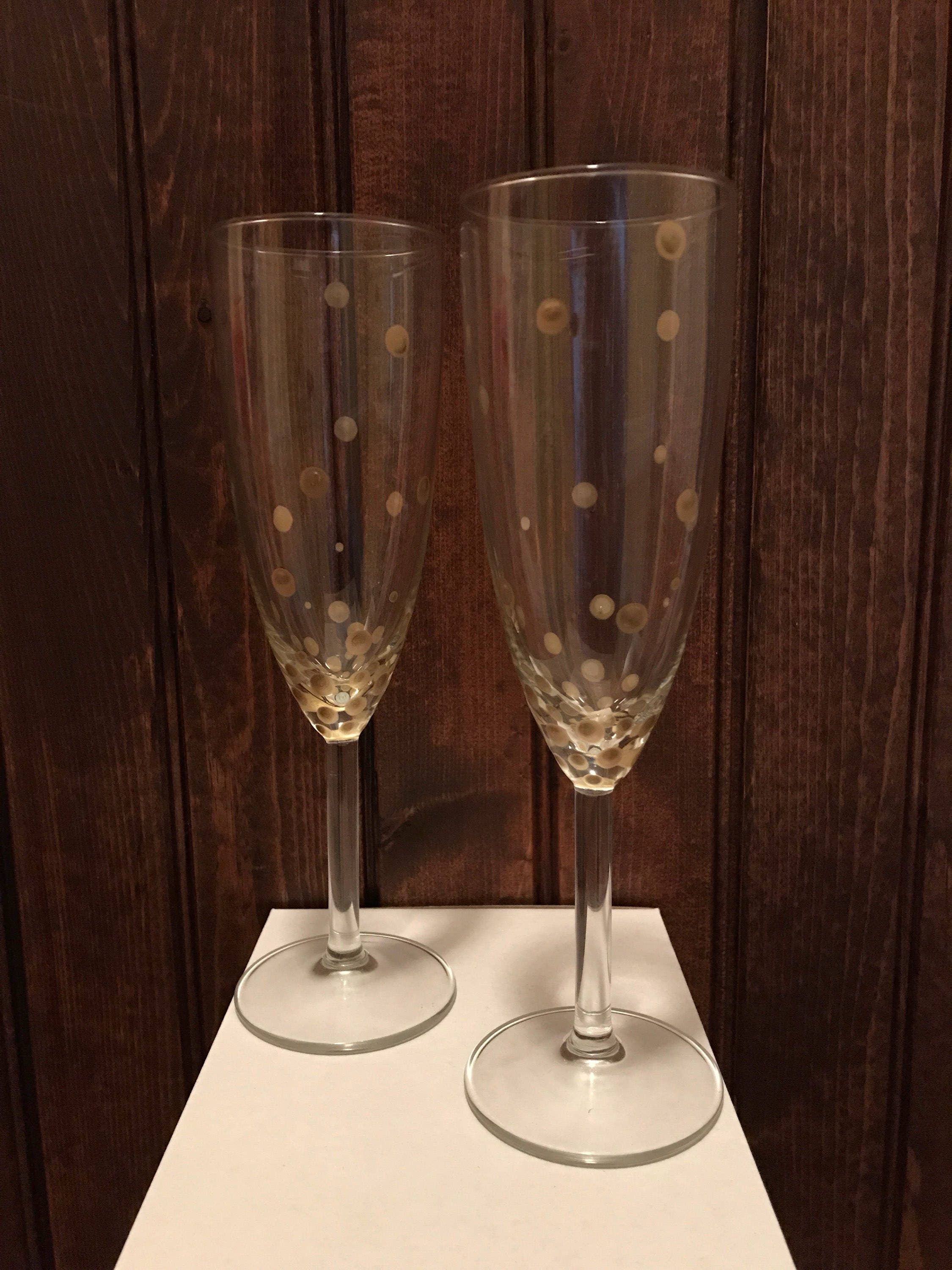 Gold champagne glasses gold champagne flutes gold confetti