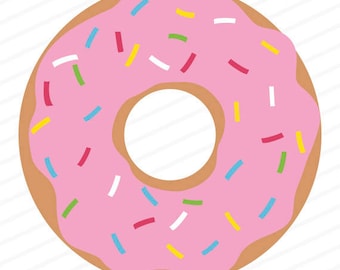 Donut svg, donut dxf, donut eps, donut stencil, donut clip art, donut illustration, donut transfer