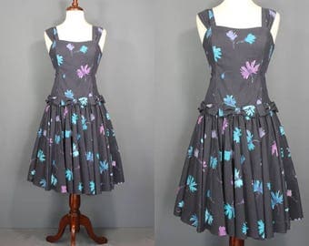 Laura Ashley Dress.......80's-Does-50's Laura Ashley Floral Dropwaist Sundress