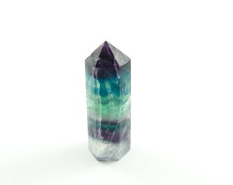 Rainbow Fluorite - Green Fluorite - Fluorite Point - Fluorite Wand - Fluorite Specimen - Fluorite Obelisk - Fluorite Crystal - Reiki Crystal