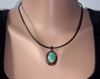 Amazonite necklace Gift for wife Everyday necklace Gifts for mom Gifts for friends Green pendant Sister gift Gifts for grandma Gift for her