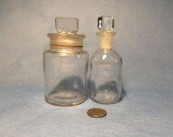 Glass Chemistry Bottles, Glass Apothcary Bottles, Science Lab Bottles, Potion Bottles, Glass Bottles, Vintage Bottles, Vintage Glass Bottles