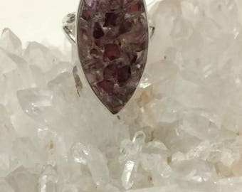 Pink Tourmaline Ring Size 6