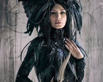 Apocalypse Gothic Headdress Avant Garde Spikes Arc Headpiece